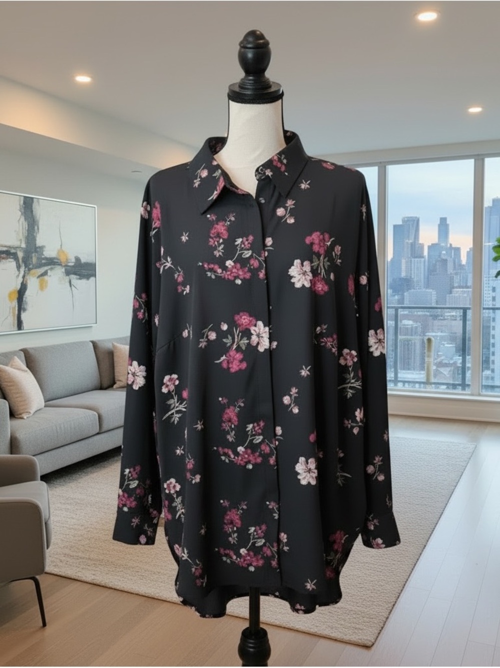 Lauren Ralph Lauren Floral Button-down Shirt 3X